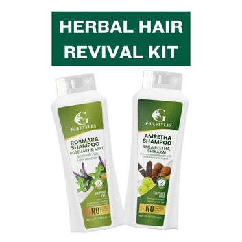 Herbal Hair Revival Kit | Restore & Strengthen Hair Naturally | Complete Hair Repair Routine | Strong, Soft & Healthy Hair | Root-to-Tip Nourishment | Bring Your Hair Back to Life | Complete Natural Hair Repair & Growth Care