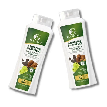 Pack of 2 Amretha 400 ml Amla Reetha Shikakai, Sulphate Free, Silki Strong Hair, Additional 10% Off