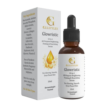Glowristic 30 ml 10 in 1 Serum Licorice VitaminE,C Brightening Firming Nourishing AntiAging