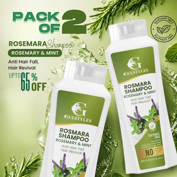 Pack of 2 Rosmara 400 ml Rosmaray Extract, Rosmaray extract, , Sulphate Free, Promote Hair Growth Removes Dandruff, Additional 10% Off