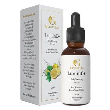 LuminC+ 30 ml Vitamin C Powder Serum Enforced Vitamin E,B5 & Licorice Radiates and Improves Skin Tone