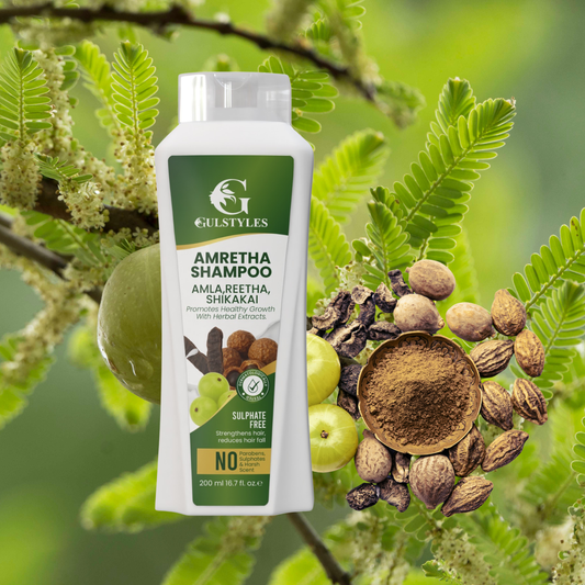 Amretha 400 ml Amla Reetha Shikakai Sulphate Free Silki Strong Hair
