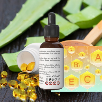 Glowristic 30 ml 10 in 1 Serum Licorice VitaminE,C Brightening Firming Nourishing AntiAging