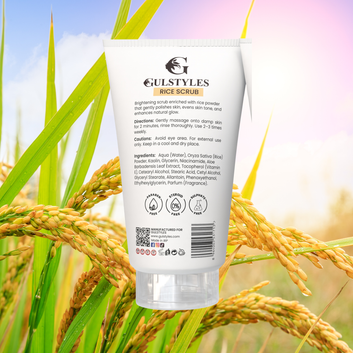 Gulriza 100ml Niacinamide Tocopherol and rice enriched polishes hydrates & brightens skin