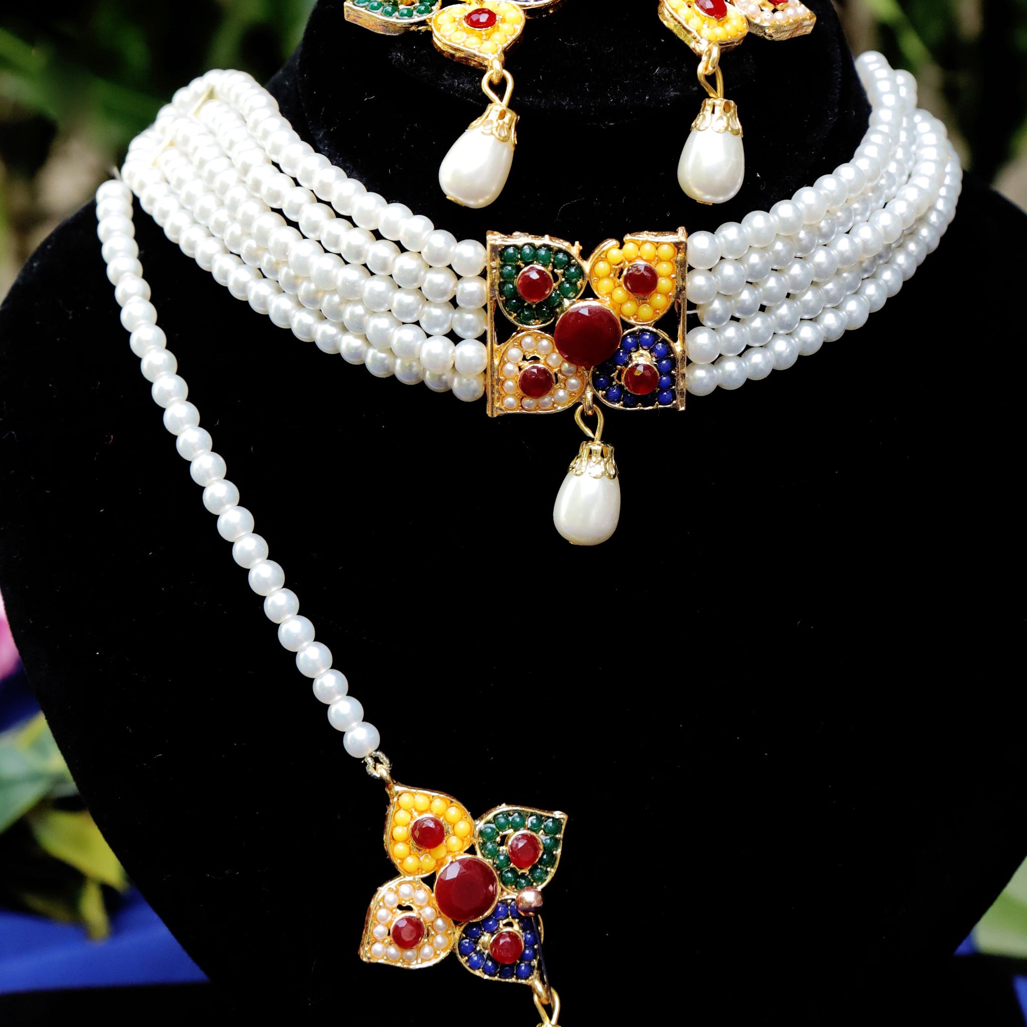 Meenakari Pearl Blossom Sets 7 colours