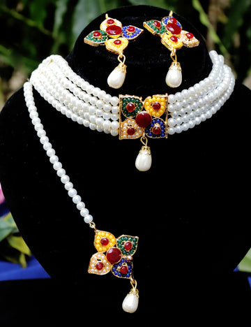 Meenakari Pearl Blossom Sets 7 colours
