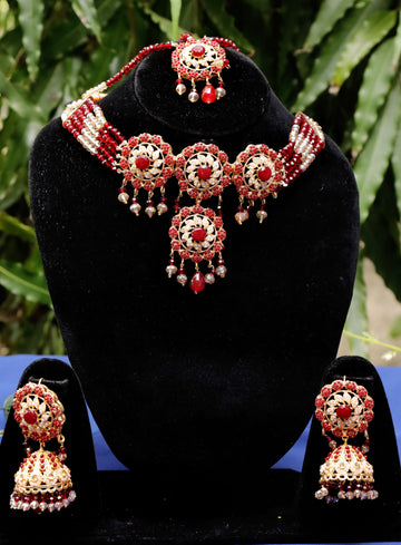 Indian Style Necklace, Bindya Ear Rings