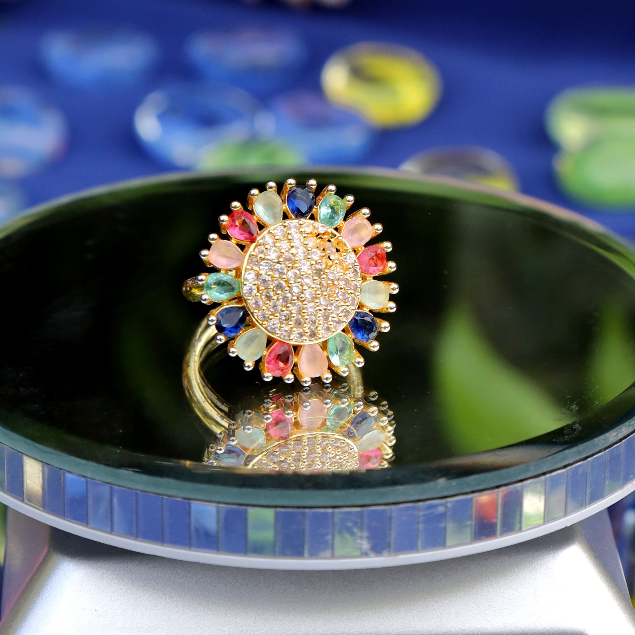 Rainbow Bloom Ring