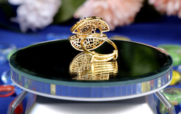 Ring Multistone Zircon Adjustable