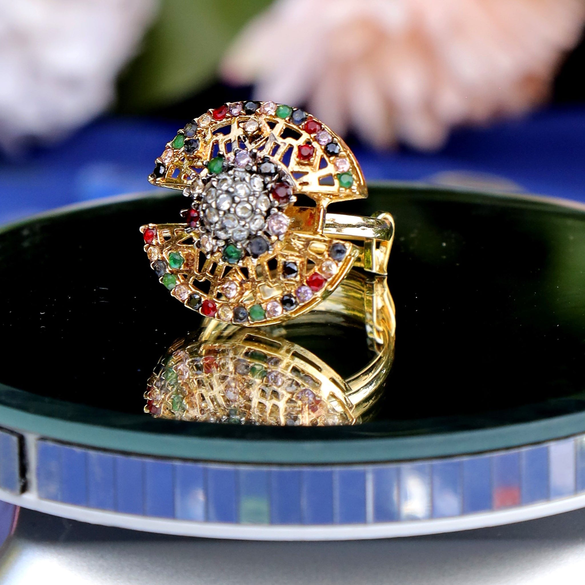 Ring Multistone Zircon Adjustable