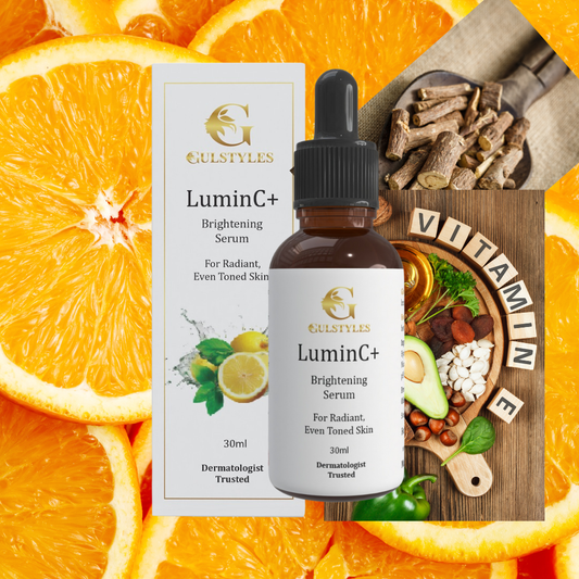 LuminC+ 30 ml VitaminC Powered Serum Enforced Vitmin E,B5 & Licorice Radiates and Improves Skin Tone