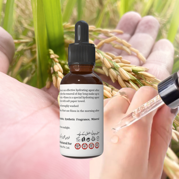 Rizea 30ml Rice Extract Serum Niacinamide Hyaluronic Acid Green Tea Extract Brightens Deep Hydrates Skin