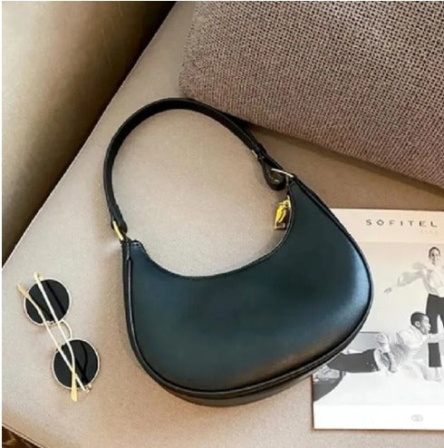 Stylish Women's PU Leather Shoulder Bag – Small Chic Tote Handbag