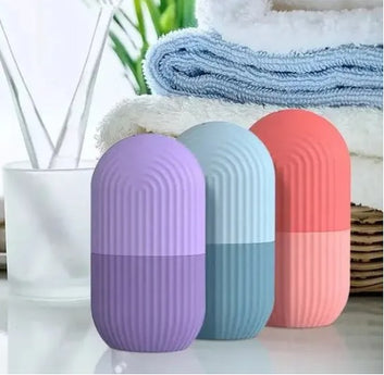 Silicone Ice Roller for Facial Massage – Collagen Boosting, Skin Refreshing.
