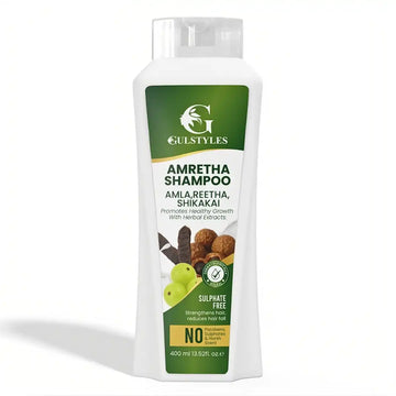 Amretha Shampoo 400ml, bottle, front view