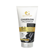 Charglow Charcoal Face Wash, tube, straight-on close view