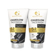 Charglow Charcoal Face Wash, two tubes side by side