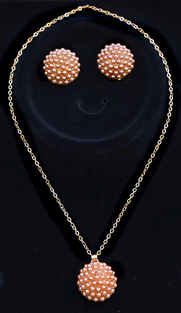 Milky Beads Pendant Tops 2 colours