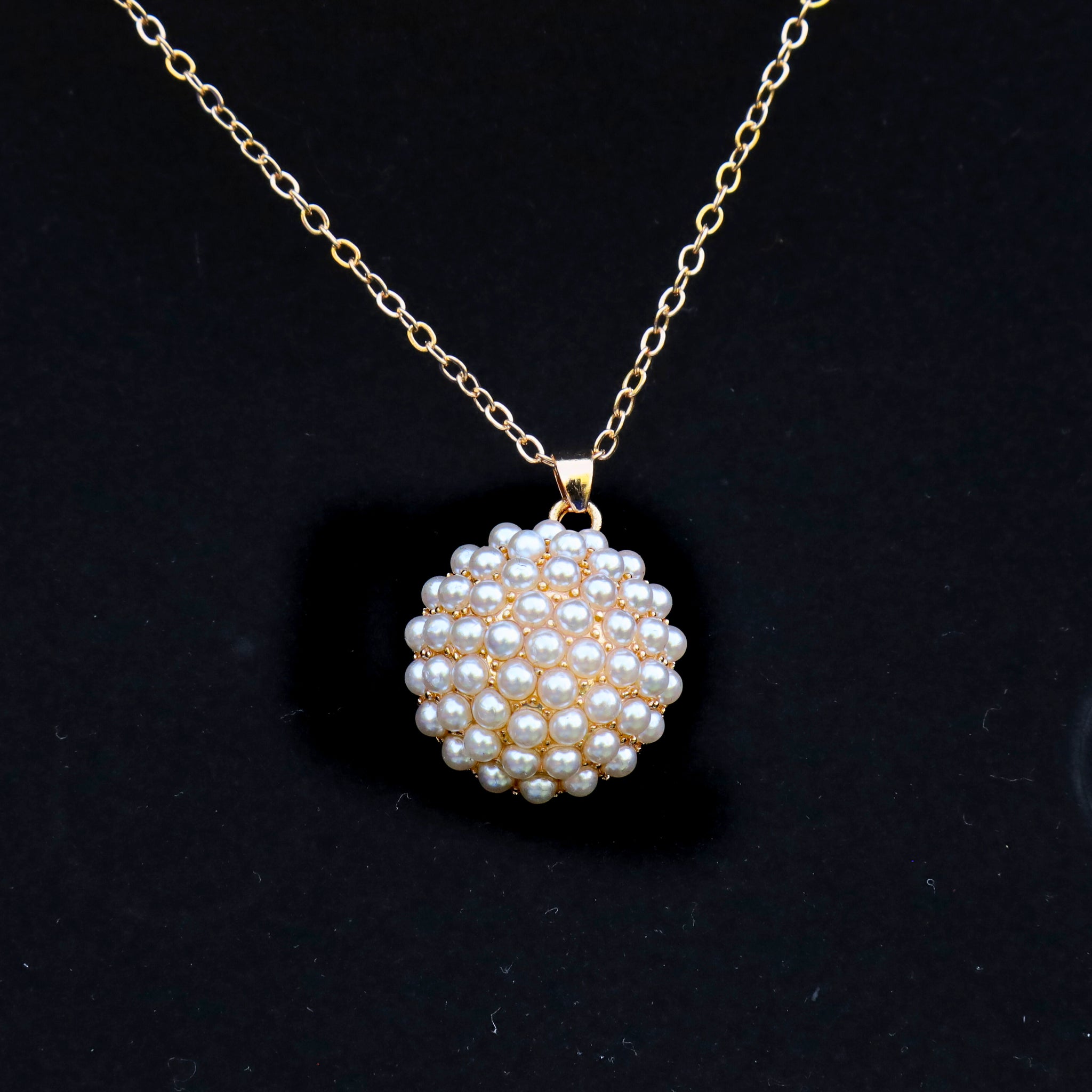 Milky Beads Pendant Tops 2 colours