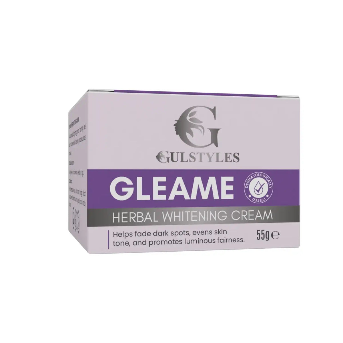 Gleame Herbal Whitening Cream, box, front view