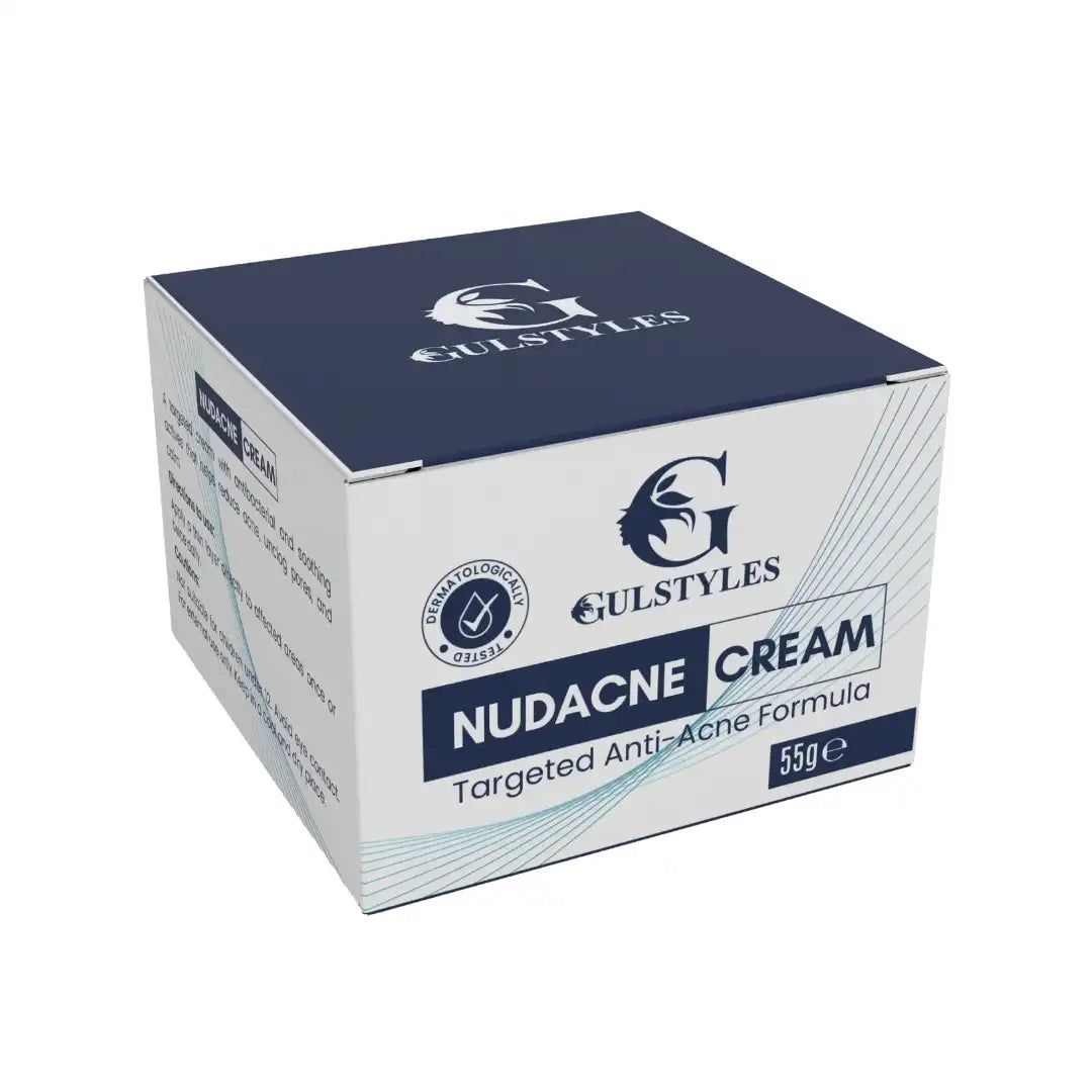 Nudacne Acne Clarifying Cream, box, angled front view