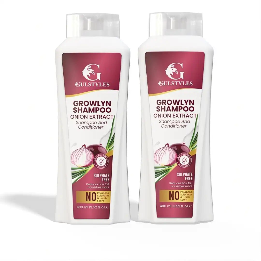 Growlyn Shampoo Pack of 2, two bottles, front view