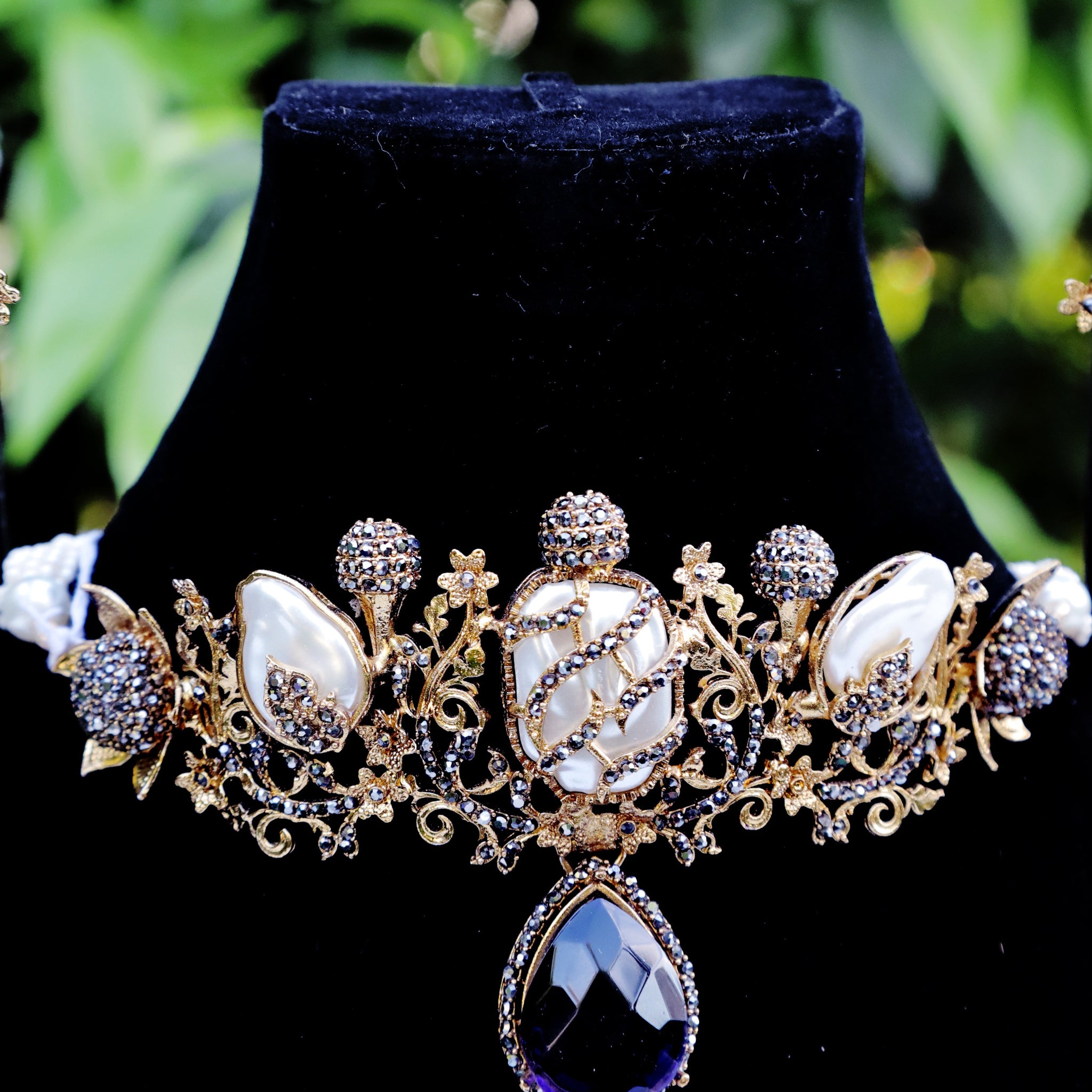 Antique Textured Necklace n Ear Rings