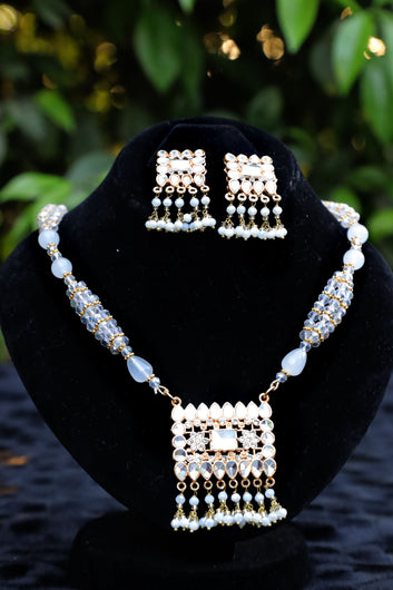 White Pearl Choker Set