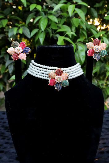 Nauratan Floral Choker set