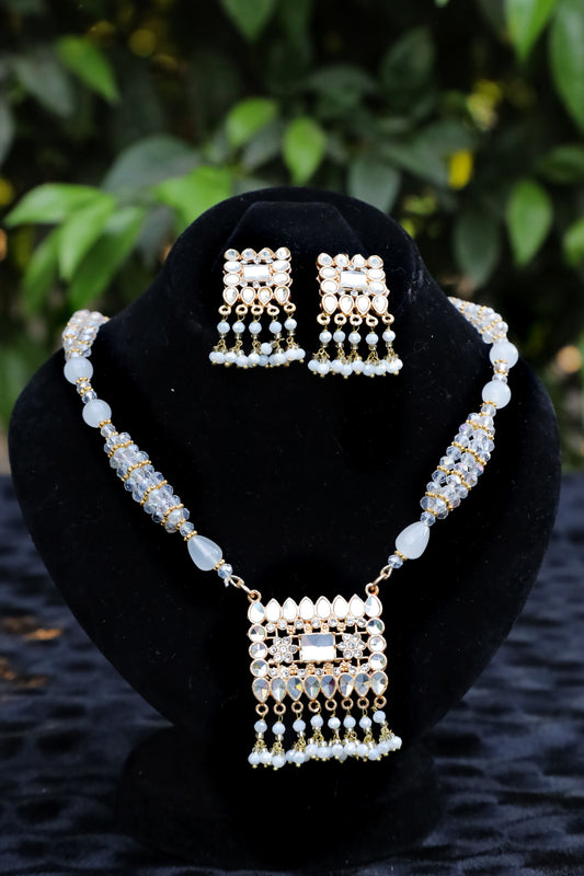 White Pearl Choker Set