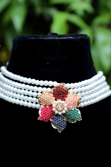 Nauratan Floral Choker set