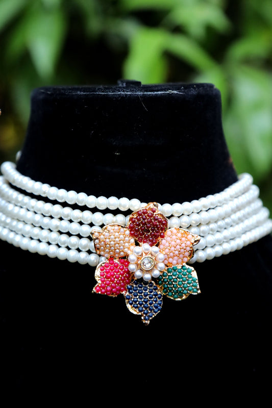 Nauratan Floral Choker set